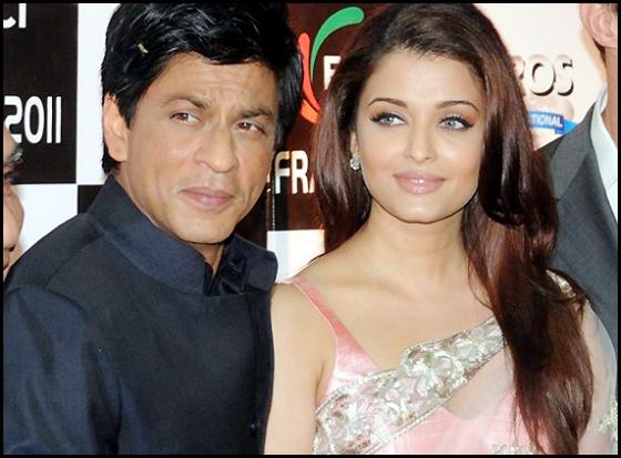 Aishwarya Rai and Shah Rukh Khan