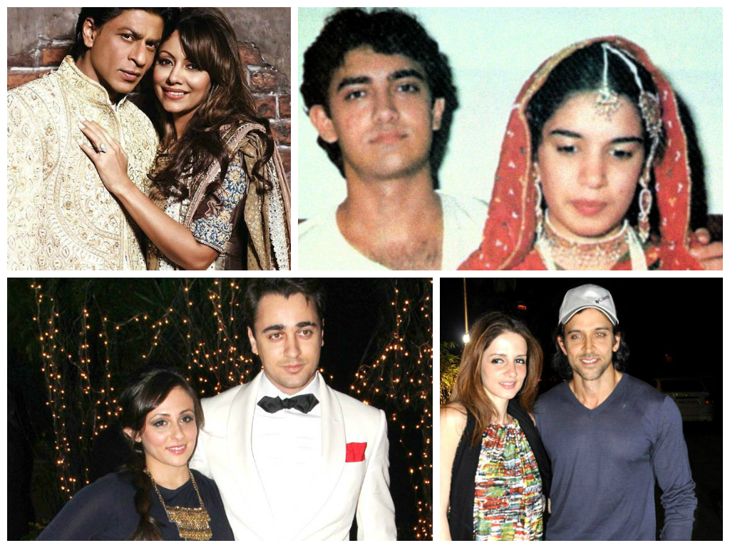 Bollywood stars with their wives