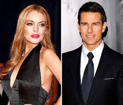 Lindsay Lohan and Tom Cruise